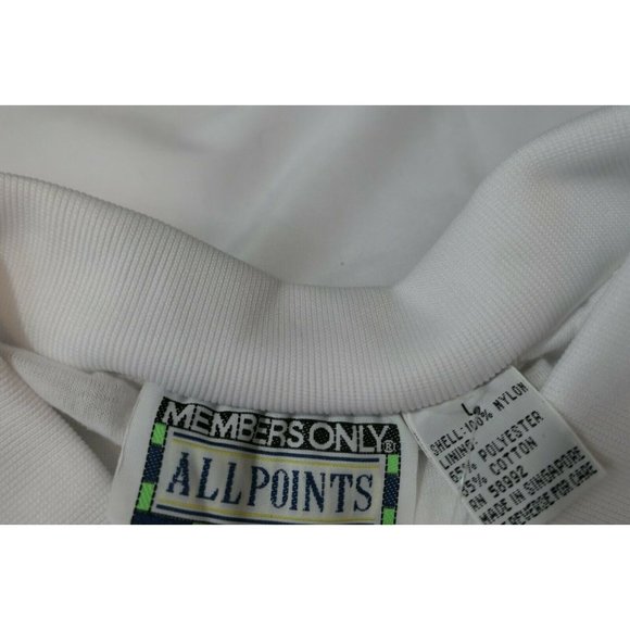 90s NOS Vintage MEMBERS ONLY All Points Men Large TRACK Jacket COLOR BLOCK - Picture 3 of 12
